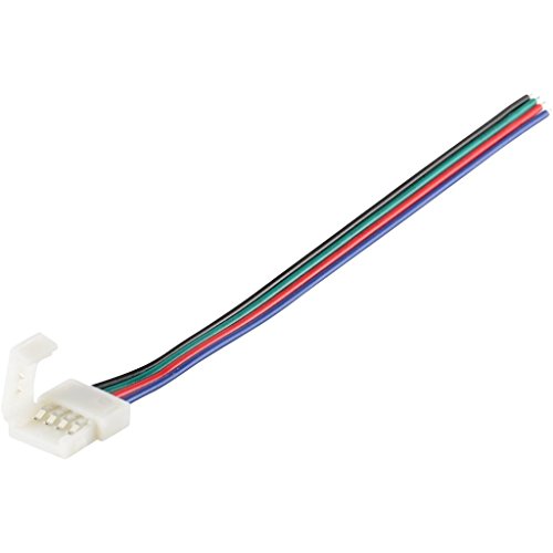 Кабель PROLUM™ для стрічки 5050, RGB, 10 мм, + 1 затиск