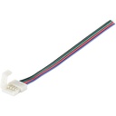 Кабель PROLUM™ для стрічки 5050, RGB, 10 мм, + 1 затиск