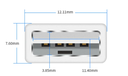 Кабель USB 2.0 PROLUM™ - 1М, Чорний