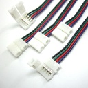 Конектор PROLUM™ для LED стрічки 10 мм, RGB + 2 затискача