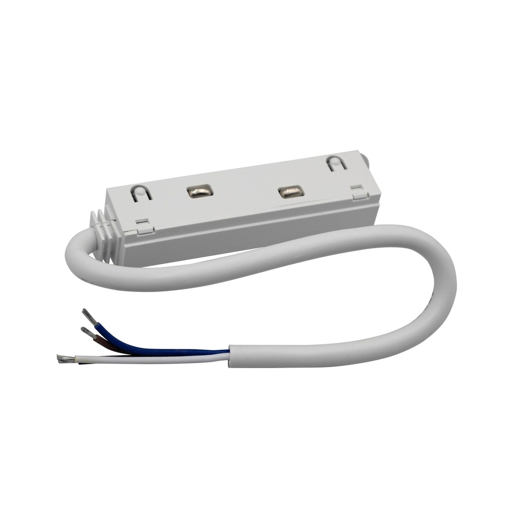 Конектор підключення PROLUM™ 48V; для магнітної трекової системи М20; Білий