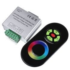 Контролер RGB PROLUM (RF; 5K; сенсорний; 18A; ЧИП; Чорний)