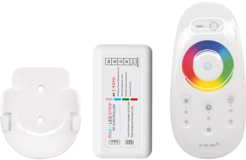 Контроллер RGB + W PROLUM (RF; 5K; сенсорний; 18A; Білий)
