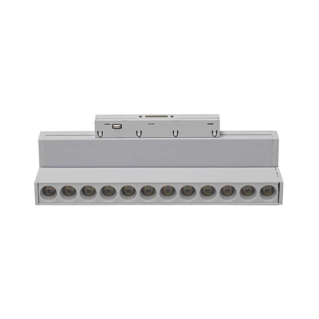 Магнітний трековий світильник PROLUM™ M20; 12W; 48V; Білий SERIES "MG"; Білий 4000K