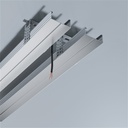 Магнітний трековий шинопровід PROLUM M25; 220V; Врізний \ Накладний - P25; 1M