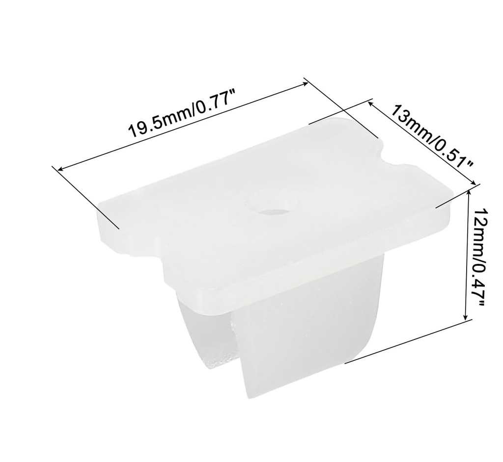 Монтажне кріплення PROLUM™ для LED неону 6x12, 5см