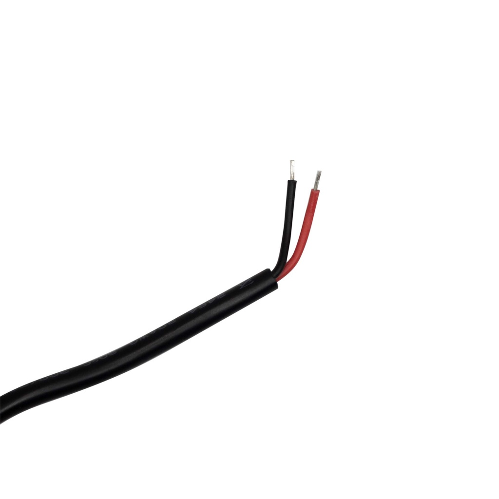 Провід PROLUM™ Чорний  в подвійній ізоляції, з роз'ємом мама (2х0.5mm; 5.5х2.1; 2М)