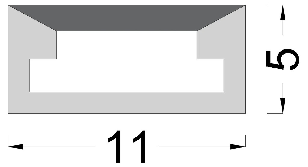 Профіль PROLUM Силіконовий 11х5 SERIES "PRO"