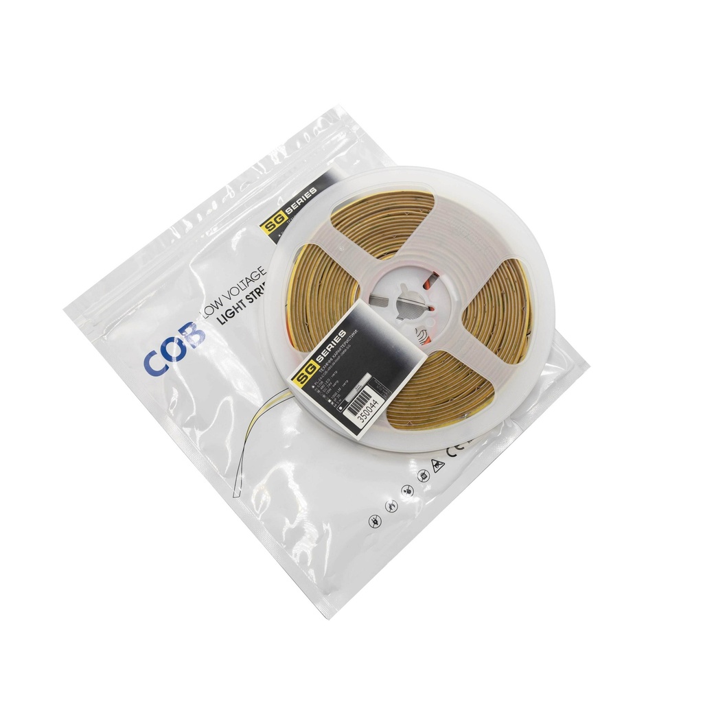 Світлодіодна LED стрічка PROLUM 24V СОВ 480 LED 5ММ IP20 Series "SG", Білий (5500-6000К)