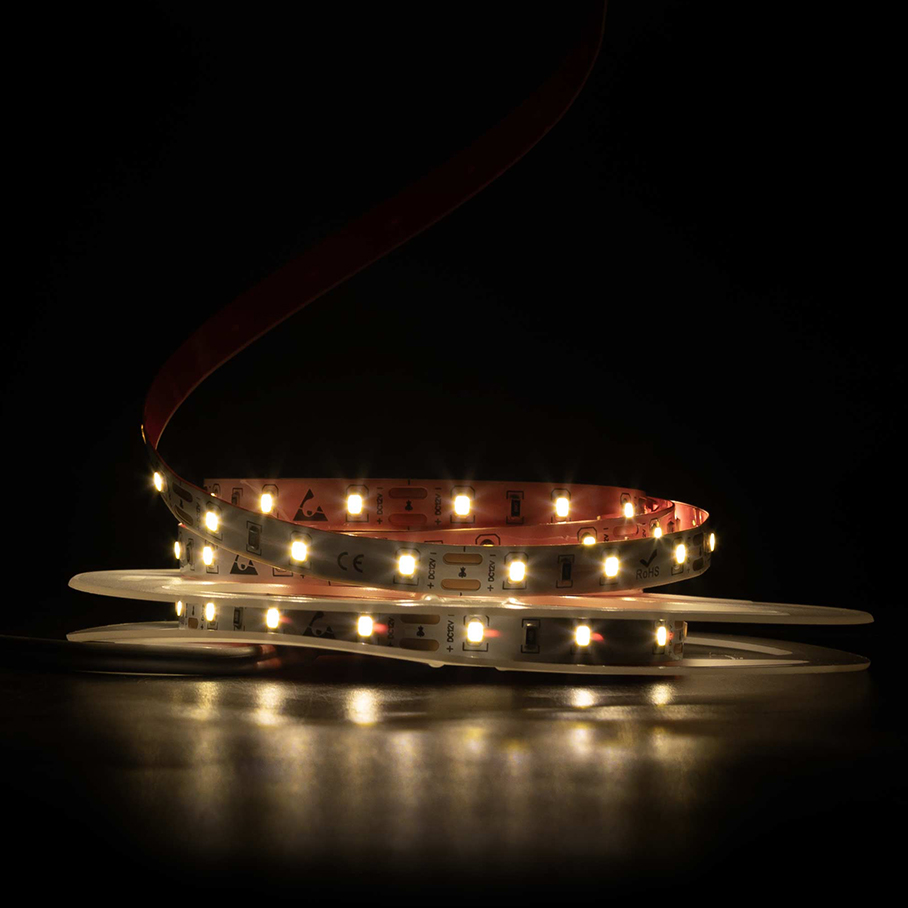Світлодіодна LED стрічка PROLUM™ 12V; 2835\60; IP20; Series "SG", Тепло-Білий (2800-3200K)