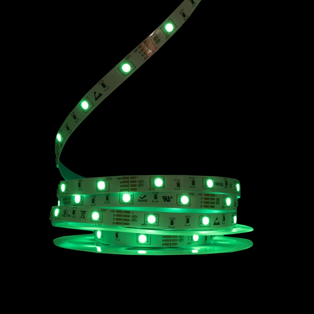 Світлодіодна LED стрічка PROLUM™ 12V; 5050\30; IP20; Series "S", RGB