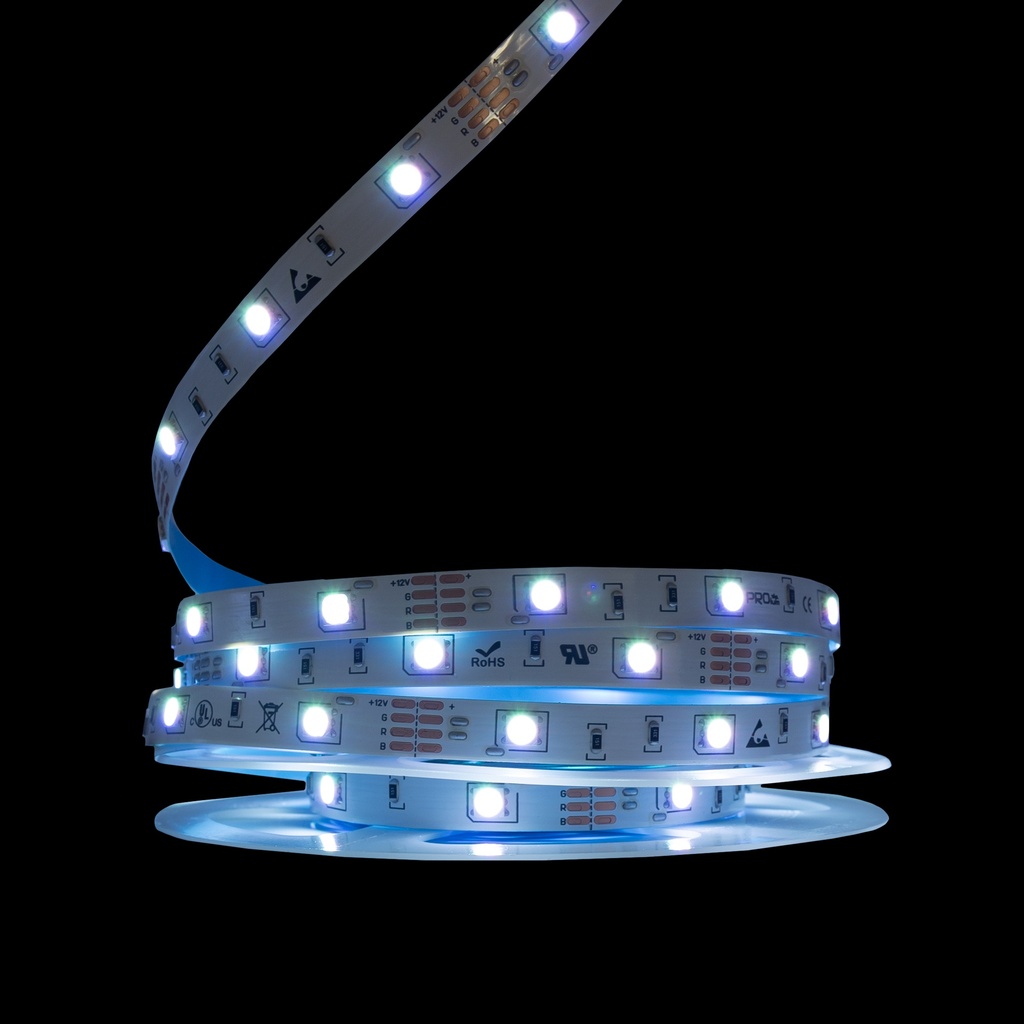 Світлодіодна LED стрічка PROLUM™ 12V; 5050\30; IP20; Series "S", RGB