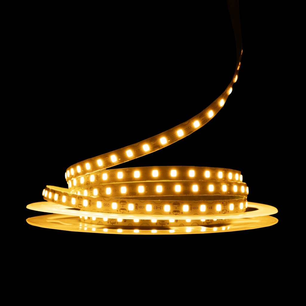 Світлодіодна LED стрічка PROLUM™ 12V; IP20; 2835\120; S-TYPE; Series "S", Жовтий
