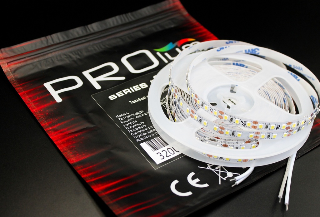 Світлодіодна LED стрічка PROLUM™ 12V; IP20; Series "SG" High Lumen, Білий (5500-6000К)