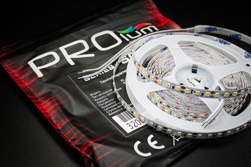 Світлодіодна LED стрічка PROLUM™ 12V; IP20; Series "SG" High Lumen, Тепло-Білий (2800-3200K)