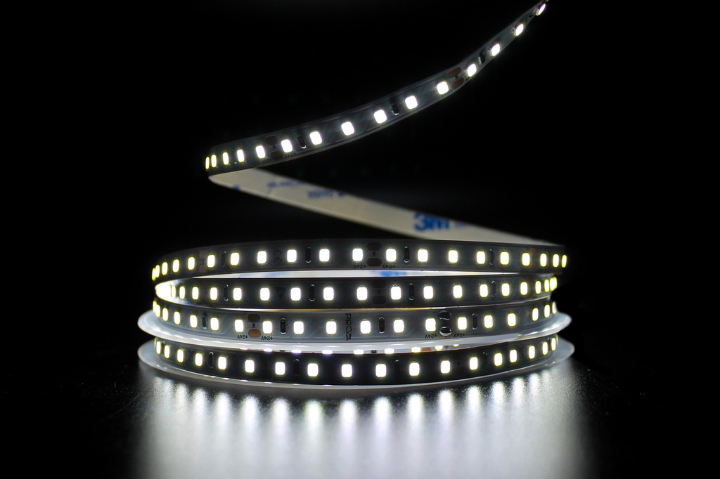 Світлодіодна LED стрічка PROLUM™ 24V; 2835\120; IP20; Series "SG", Білий (5500-6000К)