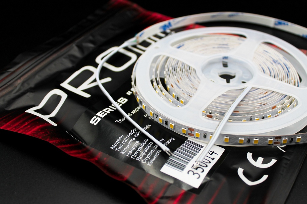 Світлодіодна LED стрічка PROLUM™ 24V; 2835\120; IP20; Series "SG", Нейтральний-Білий (3800-4300K)