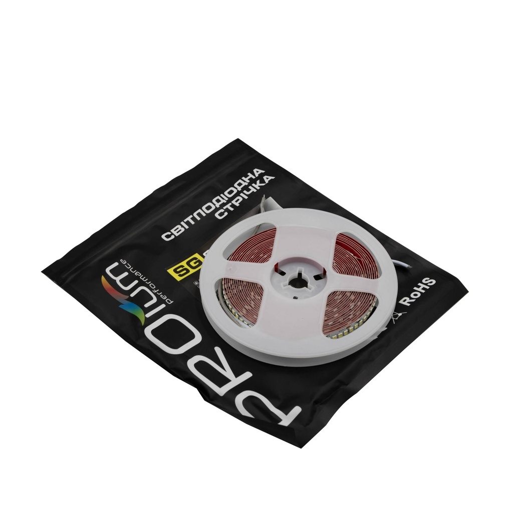 Світлодіодна LED стрічка PROLUM™ 24V; 2835\240; IP20; Series "SG", Білий (5500-6000К)