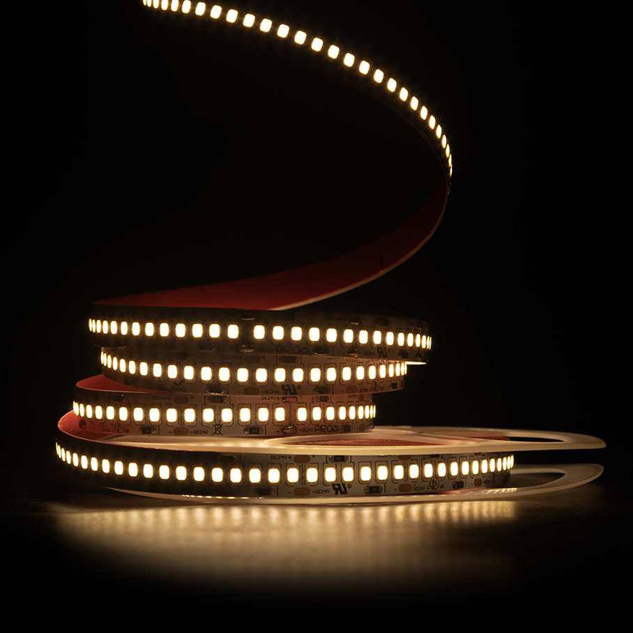 Світлодіодна LED стрічка PROLUM™ 24V; 2835\240; IP20; Series "SG", Тепло-Білий (2800-3200K)