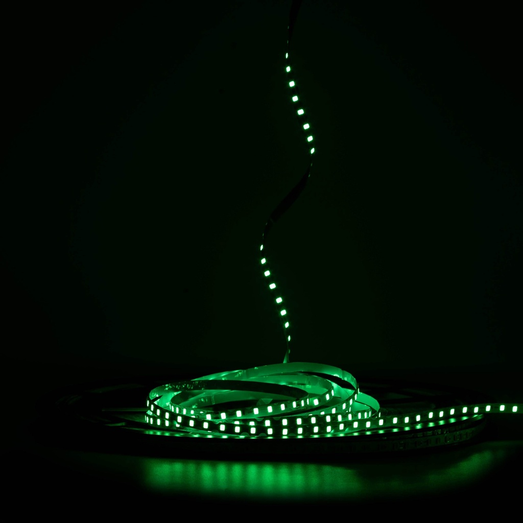 Світлодіодна LED стрічка PROLUM™ 24V; IP20; 2835\120; 6ММ; S-TYPE; Series "S", Зелений