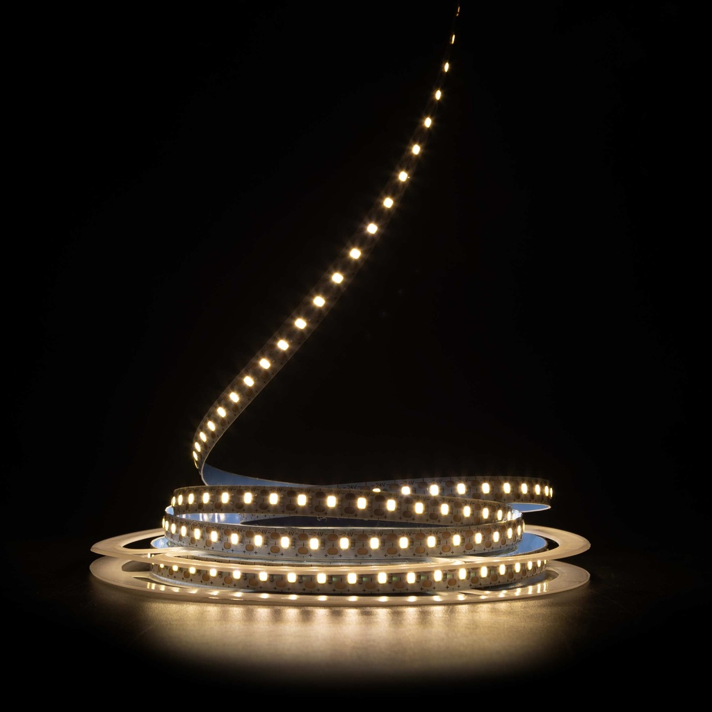 Світлодіодна LED стрічка PROLUM™ 24V; IP20; 2835\120; CUT; Series "S", Тепло-Білий (2800-3200K)