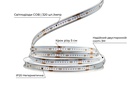 Світлодіодна LED стрічка PROLUM™ 24V; СОВ; 320; LED; IP20; Series "PRO", Синій