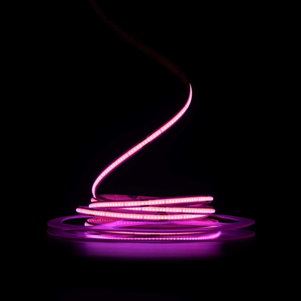 Світлодіодна LED стрічка PROLUM™ 24V; СОВ; 480 LED; 5ММ; IP20; Series "SG", Рожевий