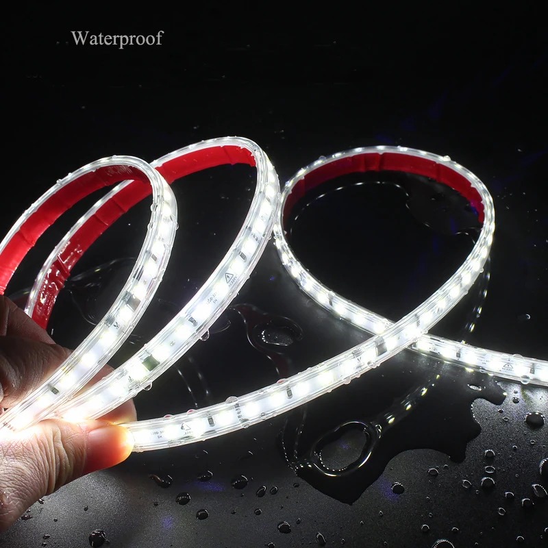 Світлодіодна LED стрічка PROLUM™ 2835\120; IP67; 220V; Series "S", Білий (5500-6000К)