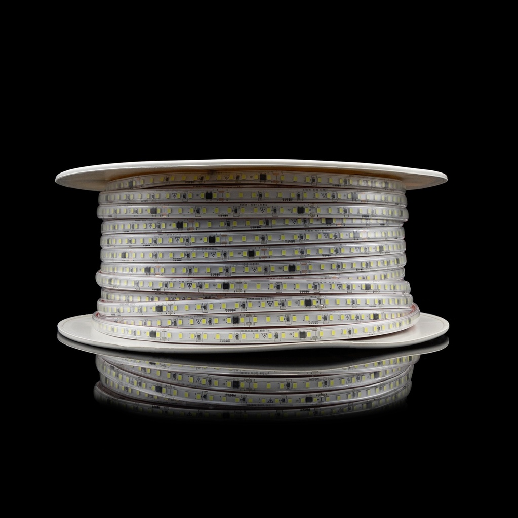 Світлодіодна LED стрічка PROLUM™ 2835\120; IP67; 220V; Series "S", Тепло-Білий (2800-3200K)