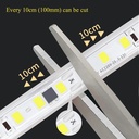 Світлодіодна LED стрічка PROLUM™ 2835\120; IP67; 220V; Series "S", Тепло-Білий (2800-3200K)