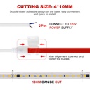 Світлодіодна LED стрічка PROLUM™ 2835\120; IP67; 220V; Series "S", Тепло-Білий (2800-3200K)