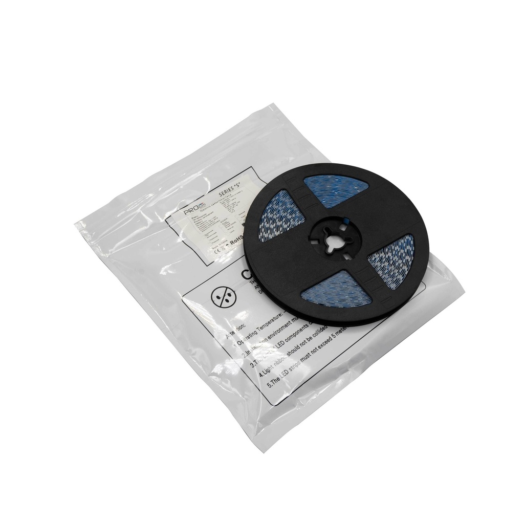 Світлодіодна LED стрічка PROLUM™ 5V; IP20; 2835\120; 6ММ; S-TYPE; Series "S", Лимонно-жовтий
