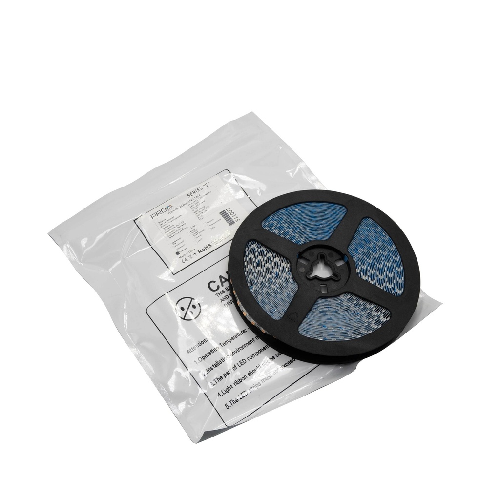 Світлодіодна LED стрічка PROLUM™ 5V; IP20; 2835\120; 6ММ; S-TYPE; Series "S", Рожевий
