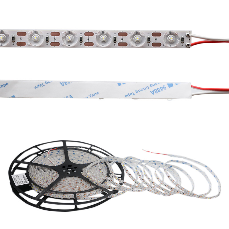 Світлодіодна LED стрічка з лінзою  PROLUM 24V; 2835\48; IP20; Series "S", Білий