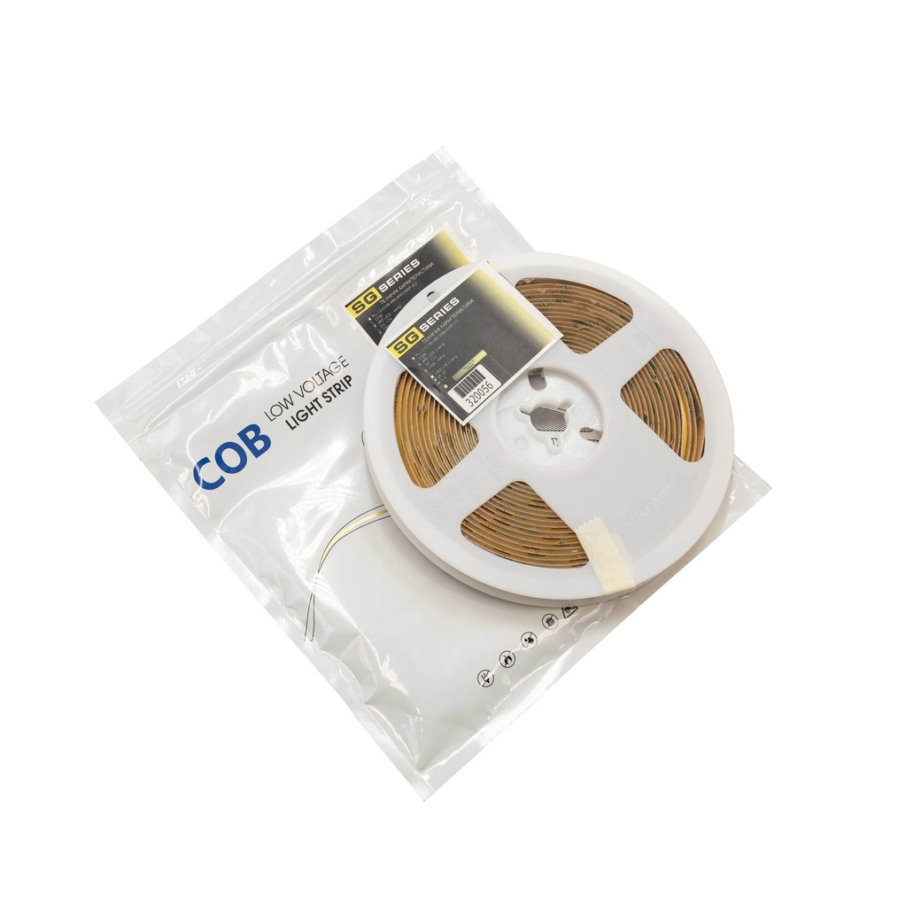 Світлодіодна стрічка СОВ PROLUM™ 12V 480 LED IP20 Series "SG", Тепло-Білий (2800-3200K)