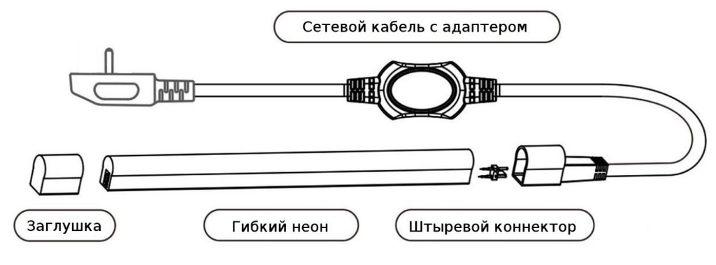 Світлодіодний LED гнучкий неон PROLUM 2835\120 IP68 12V, Тепло-білий