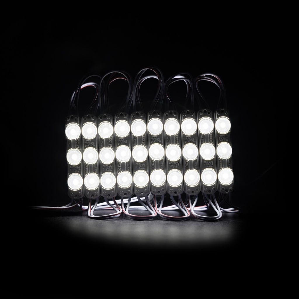 Світлодіодний модуль PROLUM T1, SMD2835, 3LED, 12V, 0,72W, IP66, З лінзою, Білий