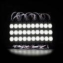 Світлодіодний модуль PROLUM T1, SMD2835, 3LED, 12V, 1W, IP66, З лінзою, Білий