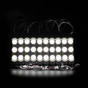 Світлодіодний модуль PROLUM V2, SMD2835, 3LED, 12V, 0,72W, З лінзою, Білий
