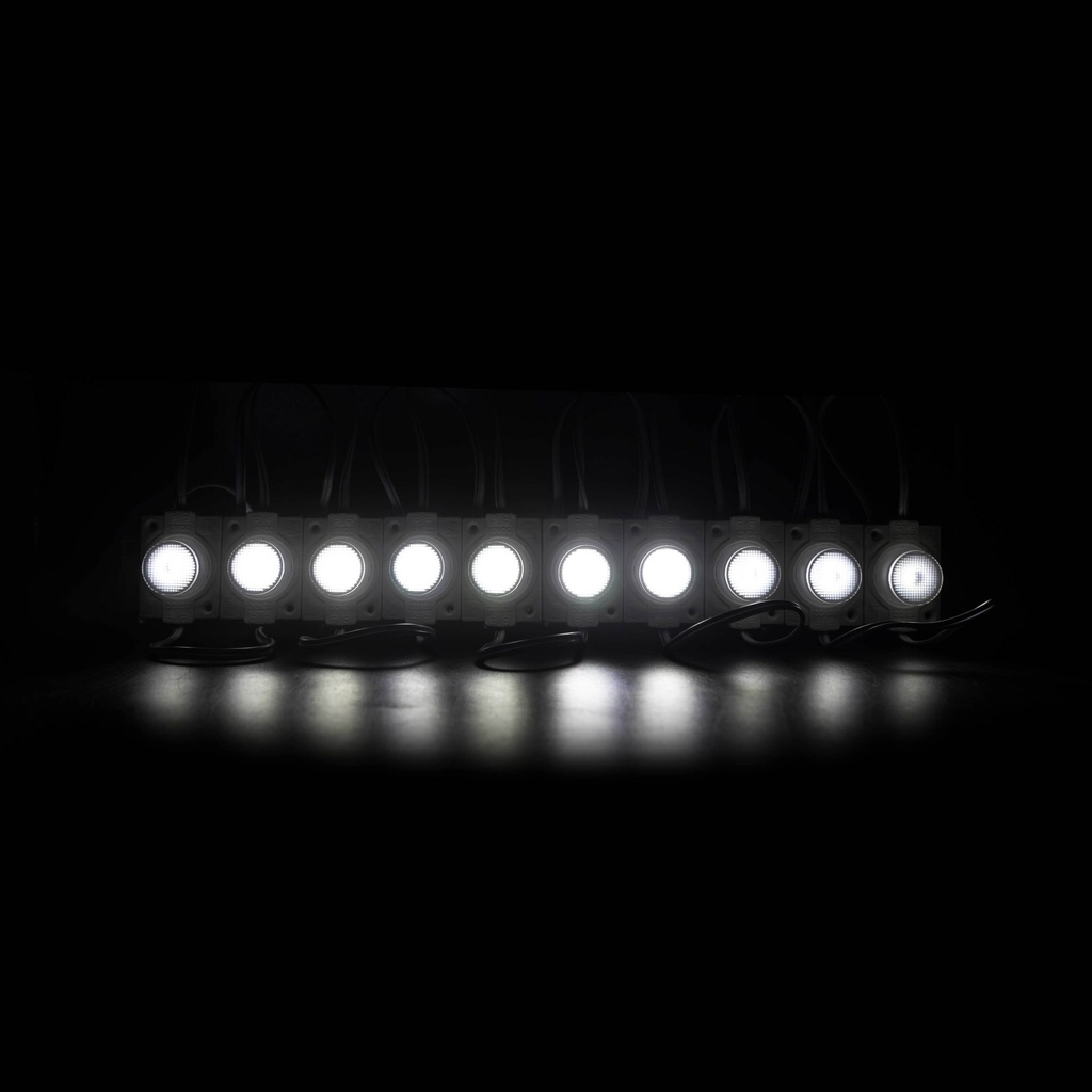 Світлодіодний модуль PROLUM Т1, SMD3030, 1LED, 12V, 1,5W, IP66, З лінзою, Білий