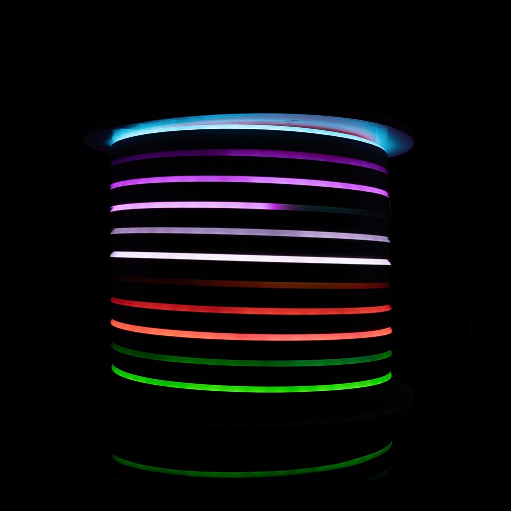 Світлодіодний неон PROLUM™ 10x20, IP68, 24V, Series "FT", RGB Pixel Full Color, PRO