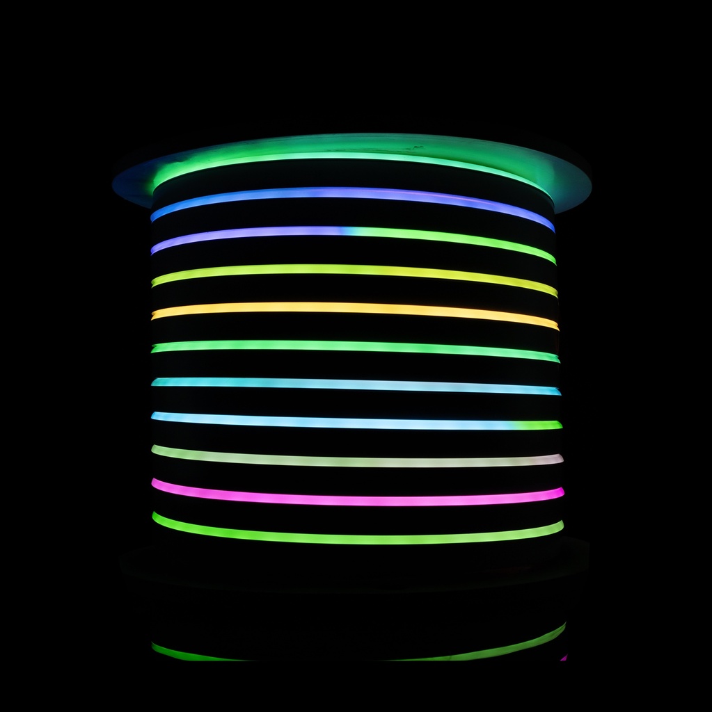 Світлодіодний неон PROLUM™ 10x20, IP68, 24V, Series "FT", RGB Pixel Full Color, PRO