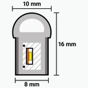 Світлодіодний неон PROLUM™ 8x16, IP68, 12V, Series "SF", Фіолетовий, PRO