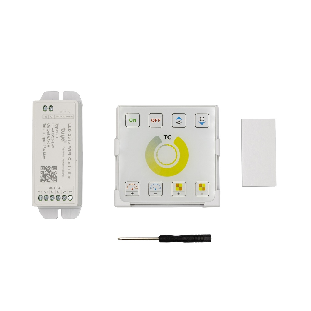 Сенсорна панель димера керування PROLUM CCT; Wi-Fi; TUYA; 12A; Series: HomeLink
