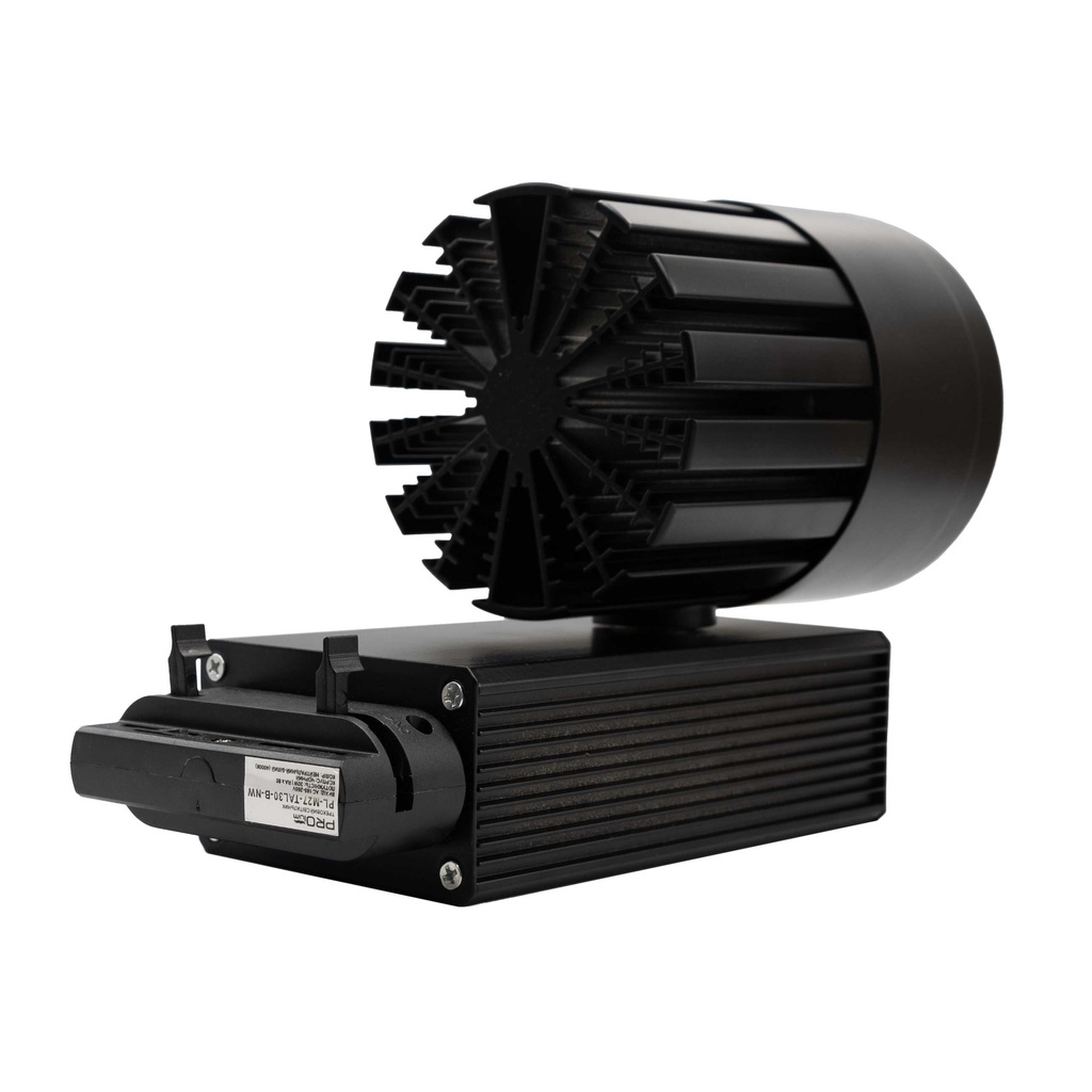 Трековий світильник PROLUM™ M27; 30W; 220V; Чорний SERIES "TAL"; Білий 4000К