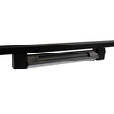Трековий світильник PROLUM™ Поворотний; M27; 20W; 220V; Чорний SERIES "RF"; Білий 4000К