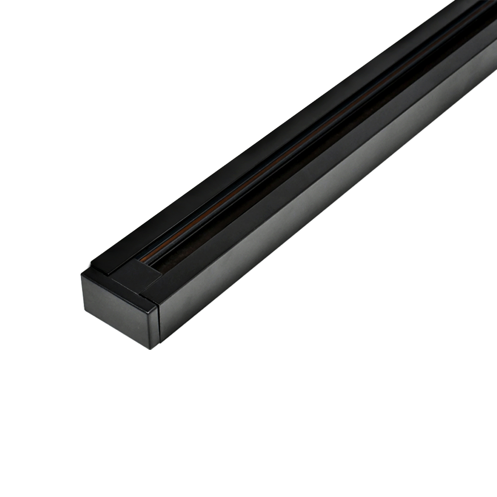 Трековий шинопровід PROLUM™ M27; 220V; Накладний \ Підвісний  - P27; Чорний 2М