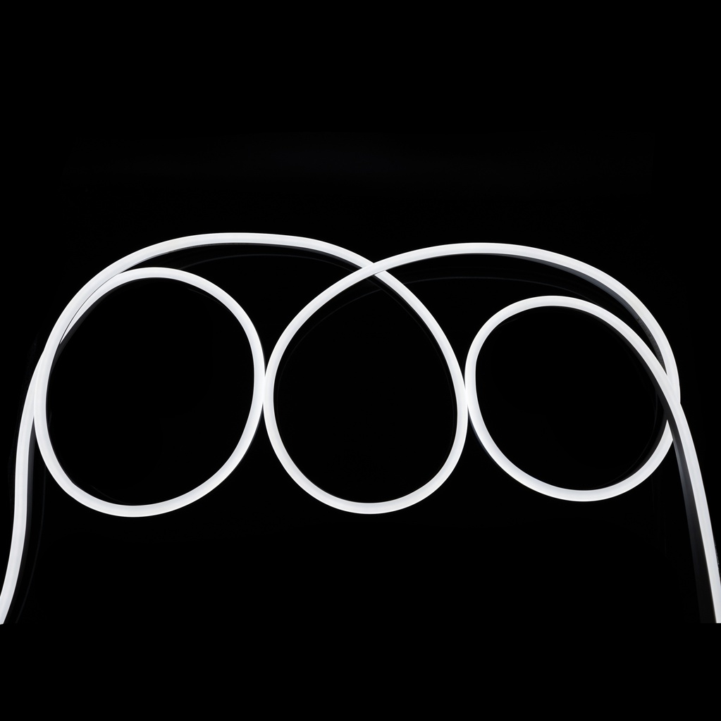 Світлодіодний неон PROLUM™ 8x16, IP68, 220V, Series "GL-N", Білий, PRO