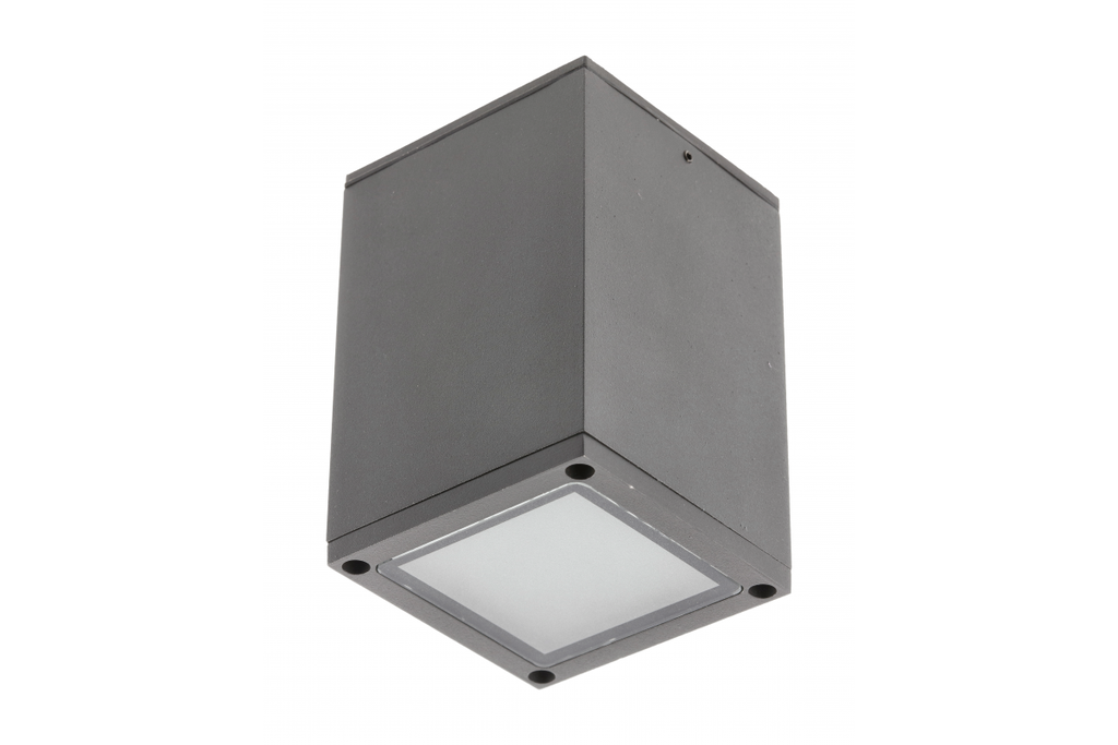Cвітильник GTV LENTO, алюміній, 100x130, IP54, max 35W, квадратний, графіт  (OS-LEN100KWG-30)