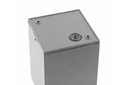 Cвітильник GTV LENTO, алюміній, 100x130, IP54, max 35W, квадратний, графіт  (OS-LEN100KWG-30)